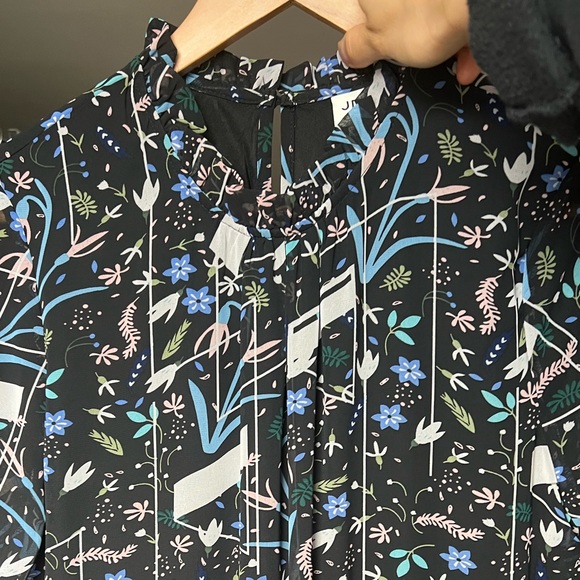 NWT ✨ ASOS JDY Midi Black Abstract Print Floral Dress - Picture 10 of 13